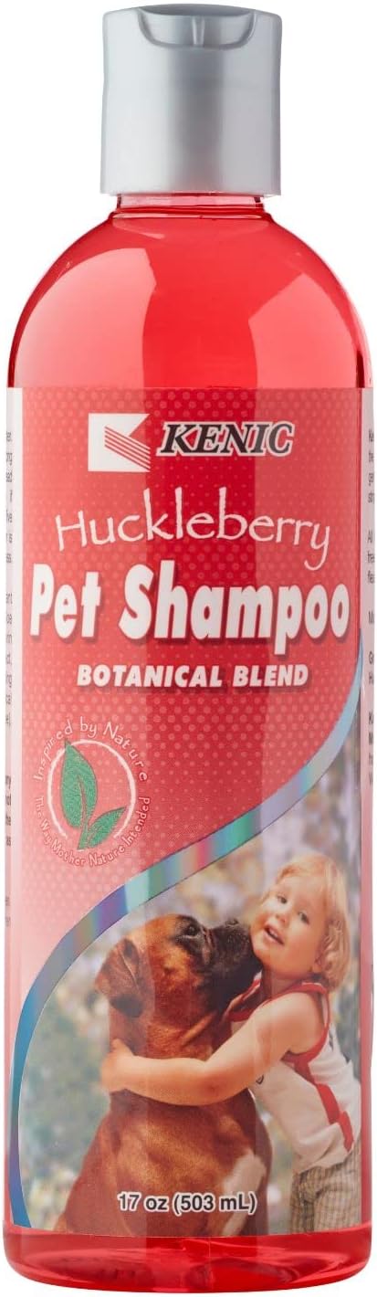 Kenic Huckleberry Deep Cleansing and Nourishing Pet Shampoo, Soap and Paraben Free, Made in USA, Liquid (K6610)