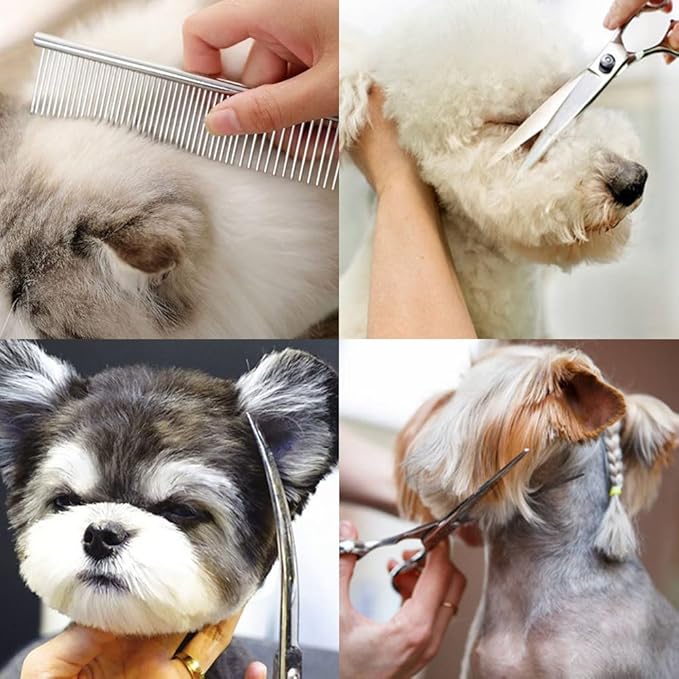 ANTNX Pet Grooming Clipper Set with Comb for Dogs and Cats