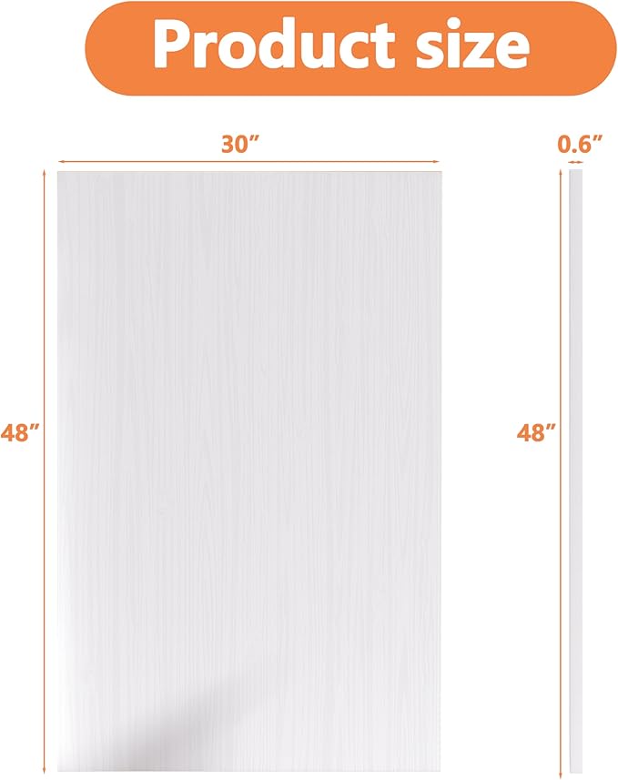 Piskyet Dog Crate Topper Wood Countertop for 48 42 36 30 24 inch Dog Cage, Dog Crate Cover,Dog Kennel Topper(Crate Not Include) (White, for 48 Inch Crate)