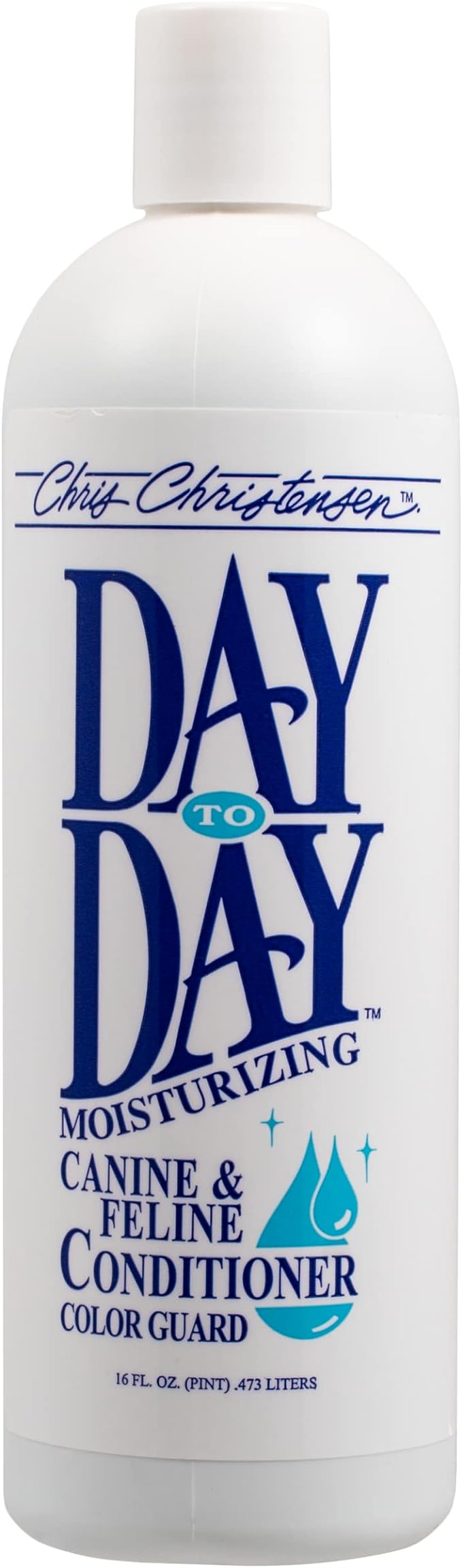 Chris Christensen Day to Day Grooming Bundle - Day to Day Concentrated Dog Conditioner, All Coat Types, Dilutable 8:1, 16 oz - Day to Day Concentrated Dog Shampoo, All Coat Types, Dilutable 8:1, 16 oz