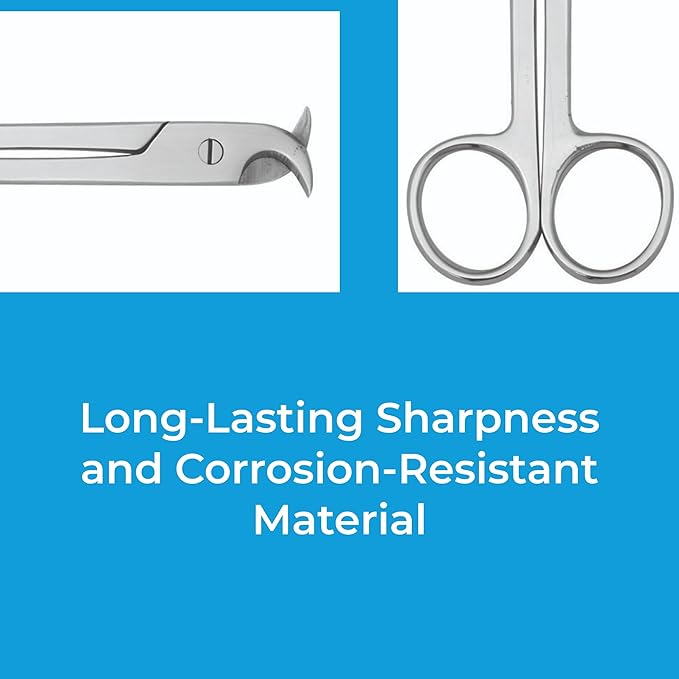 4.5" Dog Nail Scissors – Stainless Steel Clippers and Trimmers for Pets | Professional Grooming Tool for Precise and Safe Nail Trimming