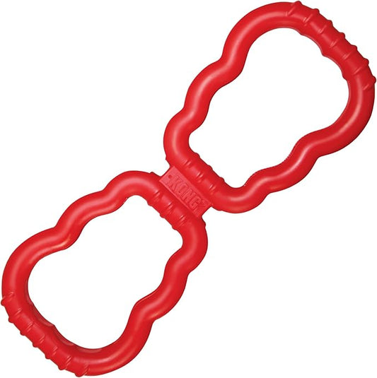 KONG Tug Toy - Dog Supplies for Tug of War - Natural Rubber Dog Toy for Outdoor & Indoor Playtime - for Medium/Large Dogs