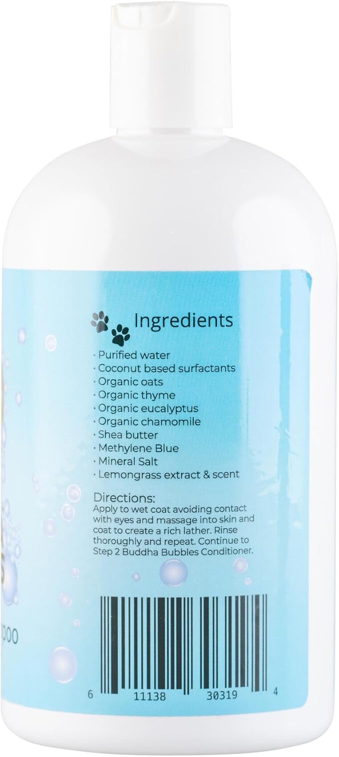 Bubbles Organic Natural 16oz Shampoo & 8oz Conditioner Combo Grab & Go Set for Dogs | Gentle, Aids in Itch Relief and Fights Dandruff - Smells Great