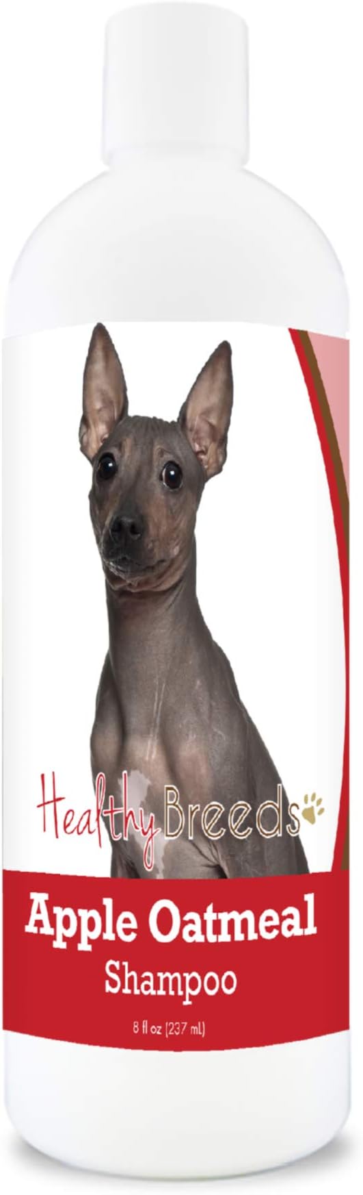 Healthy Breeds American Hairless Terrier Apple Oatmeal Dog Shampoo - All Natural, Tearless & Hypoallergenic Cleanser & Conditioner - Best for Dry, Itchy or Irritated Skin - 8 oz