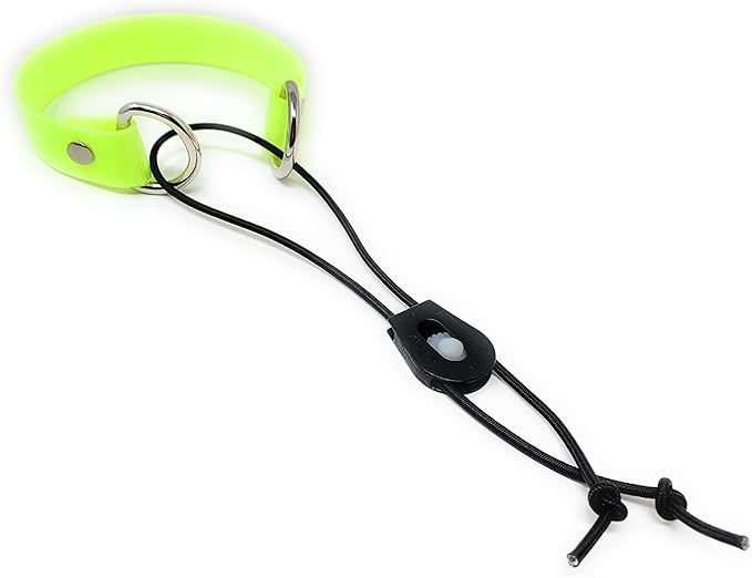 Sparky Pet Co - ECollar Replacement Strap - Bungee Dog Collar - Waterproof - Adjustable - Secure Nexus Wheel Lock - for Electronic Training & Invisible Fence Systems - 3/4" (Yellow)
