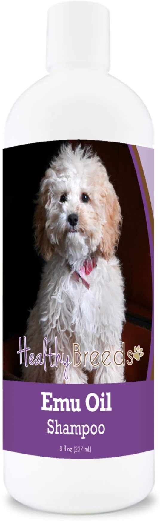 Healthy Breeds Cockapoo Emu Oil Shampoo - Gentle Cleanser That Provides Soothing Relief of Inflammation While Restoring Moisture Balance - Fruity Scent - 8 oz