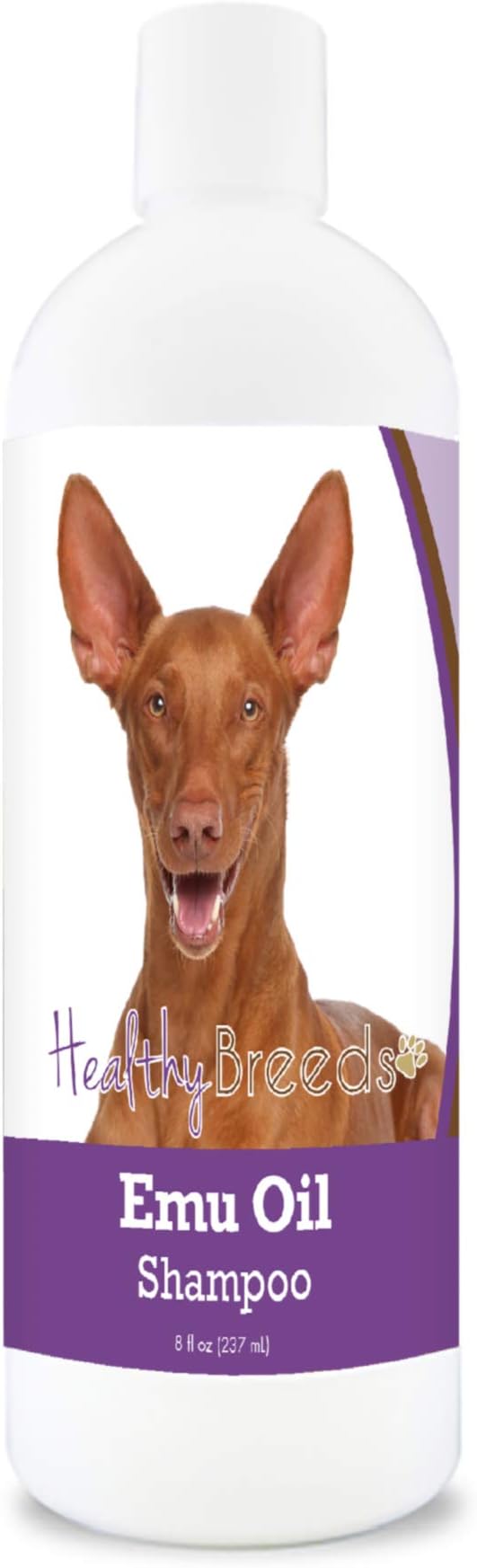 Healthy Breeds Pharaoh Hound Emu Oil Shampoo - Gentle Cleanser That Provides Soothing Relief of Inflammation While Restoring Moisture Balance - Fruity Scent - 8 oz