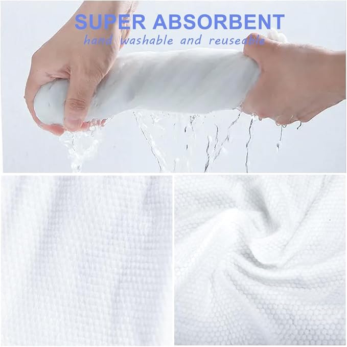 Disposable Pet Bath Towel,15 PCS Portable Pet Grooming Towels,11.8 x 21.6 inch Convenient Pet Cleaning Towel Pet Drying Towels,Absorbent Bath Towel for Small Dog Puppy Cat, White