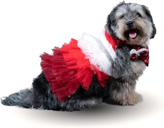 Lovely Dog Bandana Collection: Medium & Large Dog & Cat Cloths in L Red