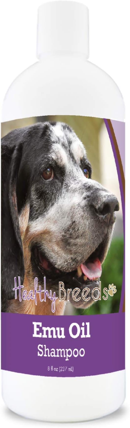 Healthy Breeds Bluetick Coonhound Emu Oil Shampoo - Gentle Cleanser That Provides Soothing Relief of Inflammation While Restoring Moisture Balance - Fruity Scent - 8 oz