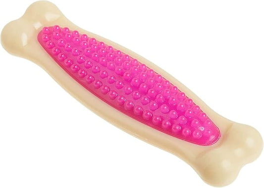 Hartz Chew 'n Clean Tuff Bone Bacon Scented Dental Dog Chew Toy - Large