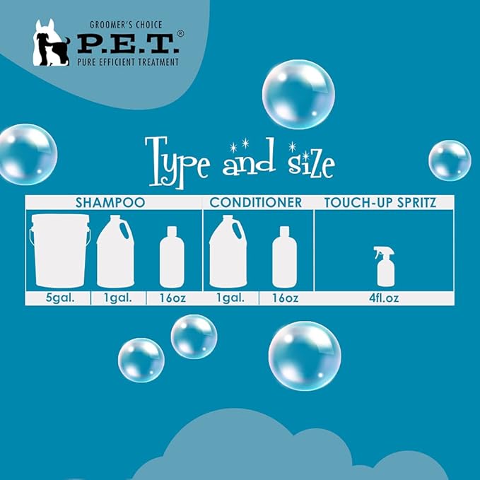 Polar Brite Tangerine Shampoo 16 Oz – Deep Cleaning & Whitening for All Coat Types, Made in USA by P.E.T.