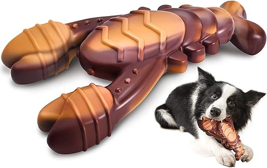 NEZIN Indestructible Dog Toys for Aggressive Chewers, Real Beef Flavored, Extreme Tough Dog Chew Toys for Large Medium Breed, Interactive Dog Toys, Gift for Dogs