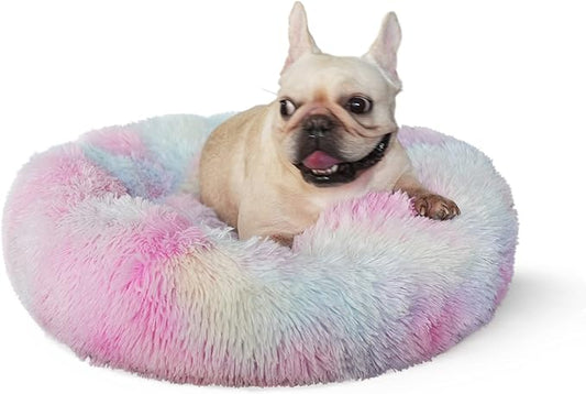 nononfish Puppy Beds for Small Dogs Washable for Crate 23 Inches Self Warming Anti Anxiety