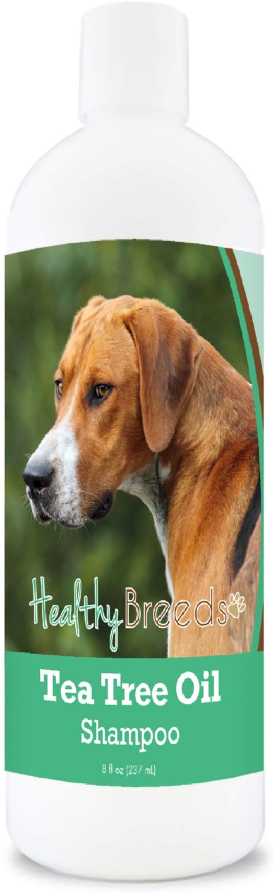 Healthy Breeds English Foxhound Tea Tree Oil Shampoo – Formulated for Dry, Irritated Skin – Reduce Dandruff – Wintergreen Scent – 8 oz