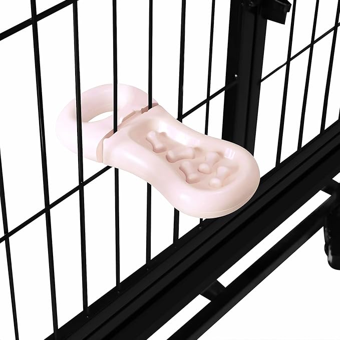 Dog Training Toy for Crate Training Peanut Butter Slow Feeder Treat Dispenser Training aid to Reduce Anxiety (Pink)