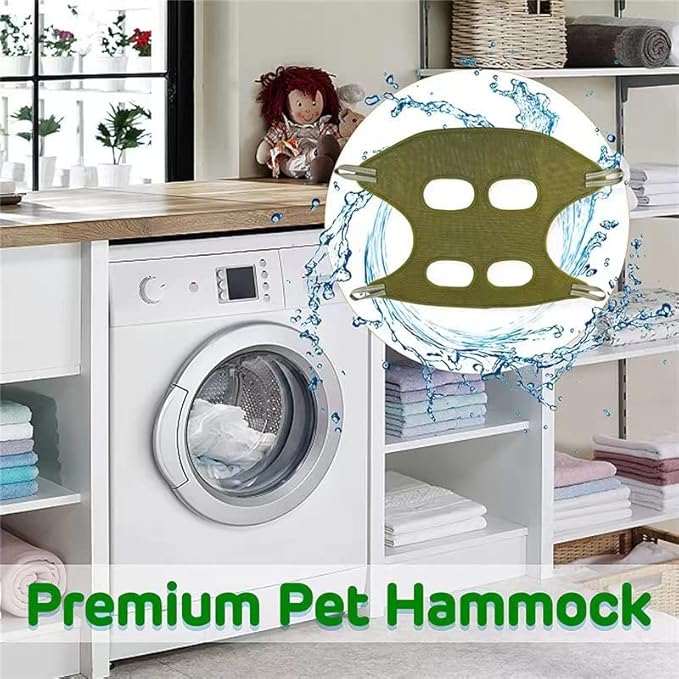 BLUECOW Nail Trimming Hammock for Dogs, 12 in 1 Dog Grooming Set, Restraint Bag Including Nail Clipper, Trimmer, Scissors, Nail File and Comb