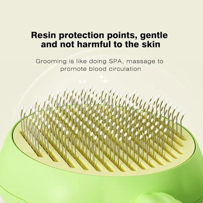 Andy's Orchids 2pcs Pet Hair Cleaner Brush, Pet Hair Cleaner Brush Self Cleaning Pet Hair Re mover Sunflower Shape Dog Brush Hair Removal Button Cat Grooming Brush