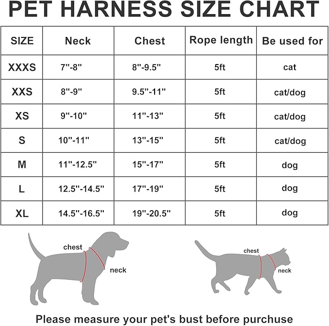 AMTOR Small Dog Harness with Leash Set, No Escape Easy Walk Puppy Harnesses for Training Walking, Step-in Reflective Soft Dogs Vest for XS S Medium Extra-Small Large Sized Dog(Black/Grey)