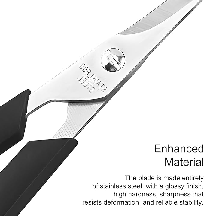 Pet Grooming Scissors Set for Body & Facial Trimming, Durable Stainless Steel Blades with Rounded Tips, Lightweight Shears for Dogs & Cats, Suitable for All Hair Types