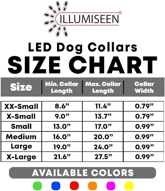 Illumiseen LED Dog Collar USB Rechargeable - Bright & High Visibility Lighted Glow Collar for Pet Night Walking - Weatherproof, in 6 Colors & 6 Sizes (Green Large)