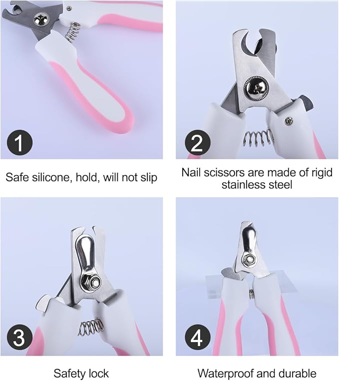 Cat Bathing Bag, Adjustable Anti-bite and Anti-Scratch Shower Mesh Grooming Bag, Breathable Mesh Shower Bag - Anti Scratch Adjustable Grooming Includes Pet Nail Clipper, Nail File