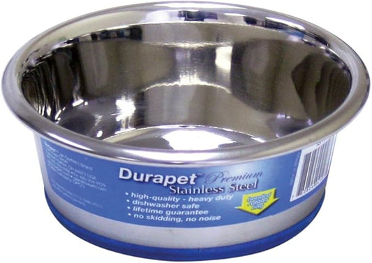 OurPets DuraPet Stainless Steel Dog Bowls; Food & Water Bowls (Up To 1.25 cups Great for Small Breeds)