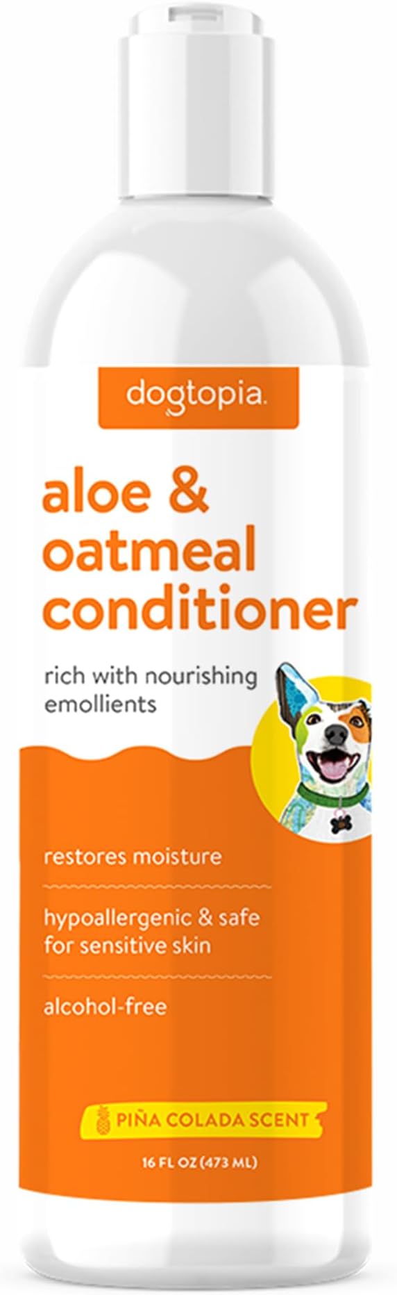 Everyday Aloe & Oatmeal Conditioner – 16oz Piña Colada Scent | Nourishing Pet Combo for Dogs and Pets | Rich with Soothing Emollients | Alcohol-Free, Soapless & Tearless