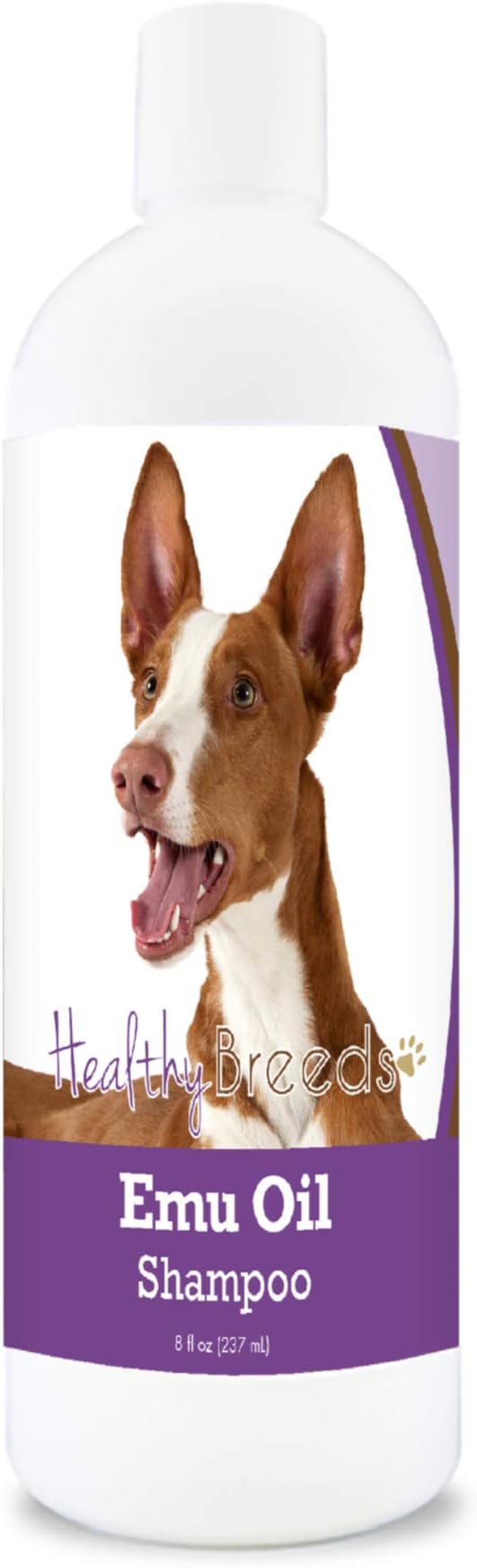 Healthy Breeds Ibizan Hound Emu Oil Shampoo - Gentle Cleanser That Provides Soothing Relief of Inflammation While Restoring Moisture Balance - Fruity Scent - 8 oz