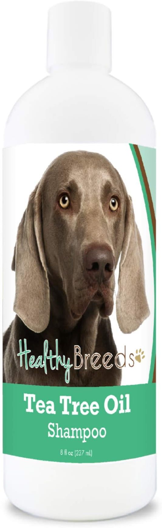 Healthy Breeds Weimaraner Tea Tree Oil Shampoo – Formulated for Dry, Irritated Skin – Reduce Dandruff – Wintergreen Scent – 8 oz