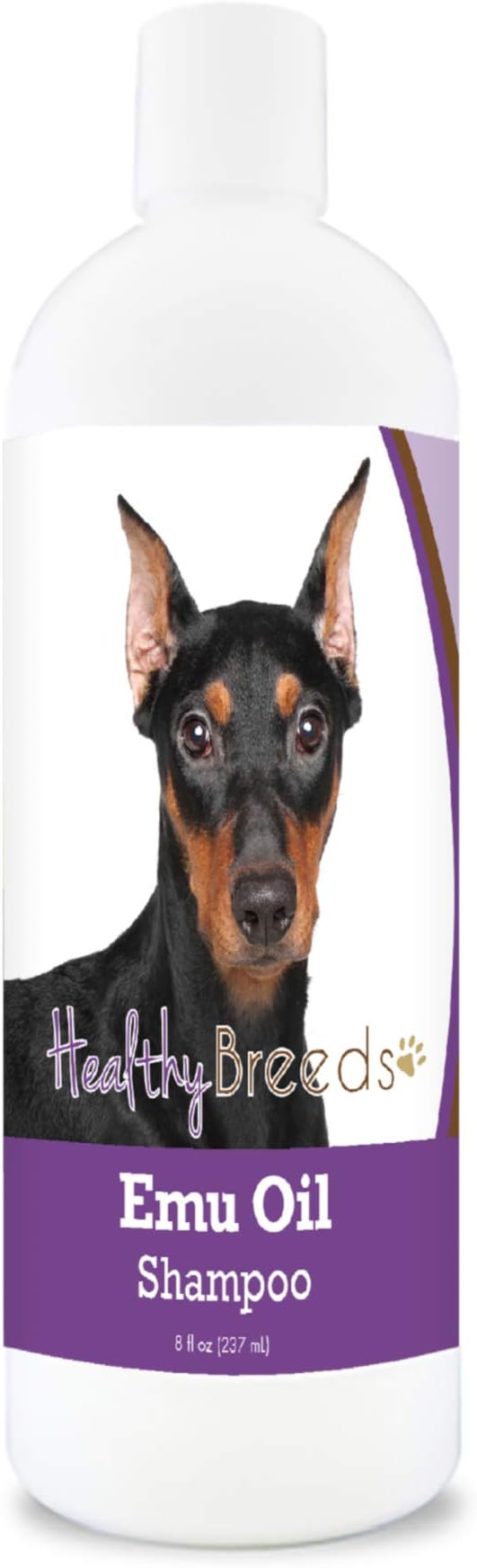 Healthy Breeds German Pinscher Emu Oil Shampoo - Gentle Cleanser That Provides Soothing Relief of Inflammation While Restoring Moisture Balance - Fruity Scent - 8 oz