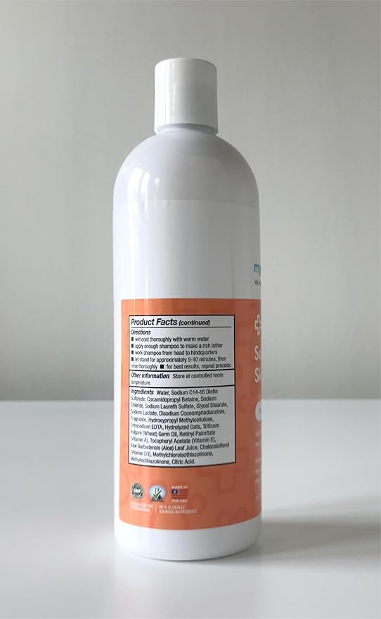 MySimplePetLab Soothing Skin Wash, Dog Shampoo for Itching, Relief for Itchy, Dry, Sensitive Skin, Gentle Formula, Moisturizes, Aloe and Oatmeal, Pina Colada Scent