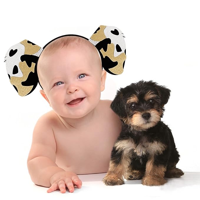 9PCS Dogs Ear Headbands for Pet Birthday Party Favors for Costumes Dress-Up Party Supplies