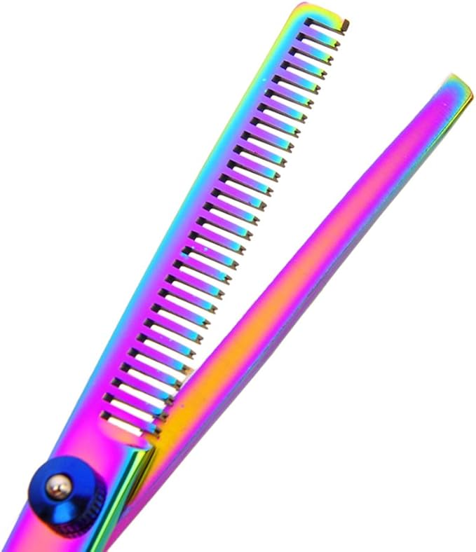 Dog Grooming Scissors Colorful Pet Trimming Scissors Set Professional Grooming Barber Scissors Kit 7 inch Stainless Steel Shears for Grooming and Hair Cutting