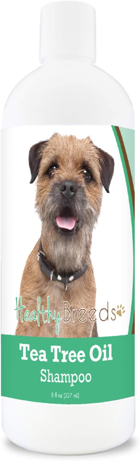 Healthy Breeds Border Terrier Tea Tree Oil Shampoo – Formulated for Dry, Irritated Skin – Reduce Dandruff – Wintergreen Scent – 8 oz