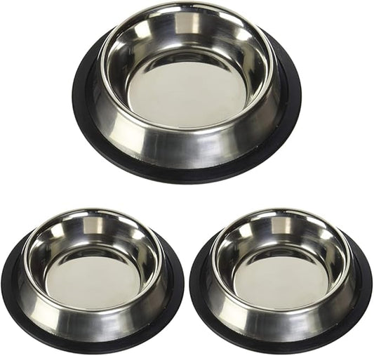 Loving Pets Standard No-Tip Dog Bowl, 8-Ounce (Pack of 3)