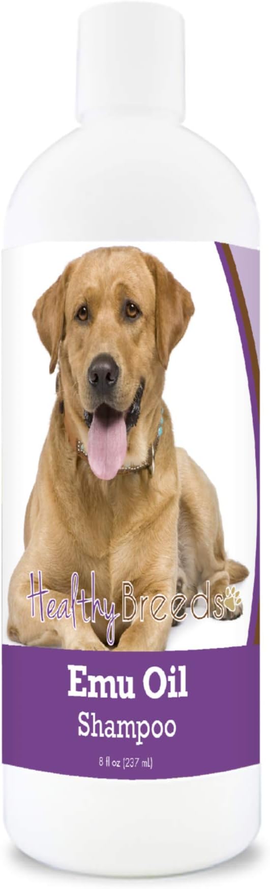 Healthy Breeds Labrador Retriever Emu Oil Shampoo - Gentle Cleanser That Provides Soothing Relief of Inflammation While Restoring Moisture Balance - Fruity Scent - 8 oz