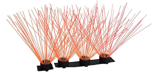 CoyoteVest CoyoteWhiskers Protection Nylon Bristles for CoyoteVest or SpikeVest Dog Harness Vest, Dog Accessories That Deter Coyote, Hawk and Raptor Attacks (Set of 4, Orange)