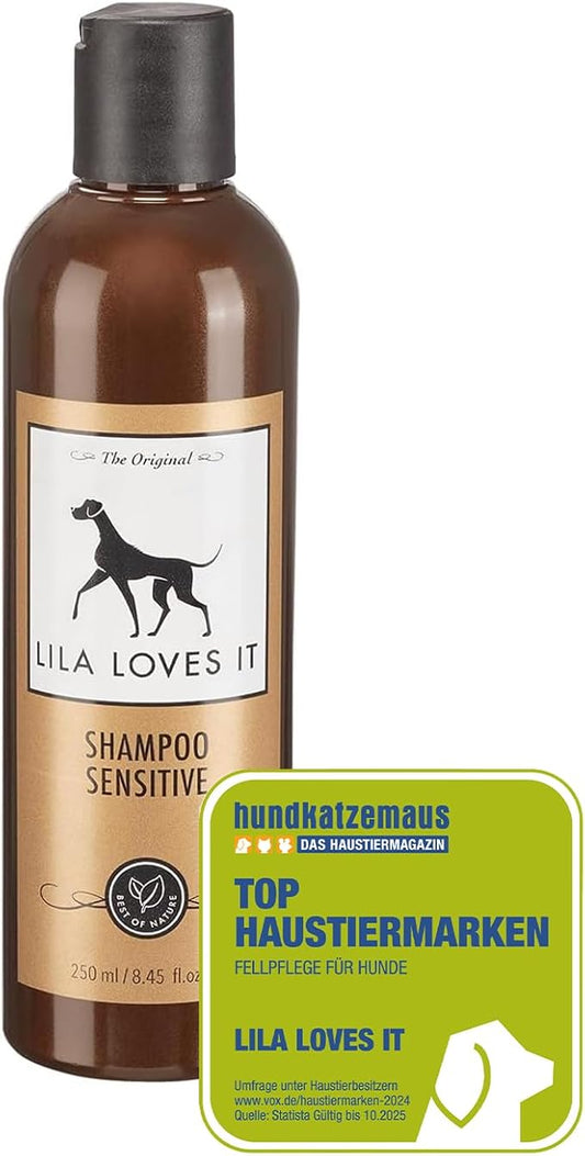 Shampoo Sensitive for Dogs - Dog Shampoo with Aloe Vera, Almond Oil, Calendula and Camomile, moisturizing, Soothing and Gentle, 250 ml
