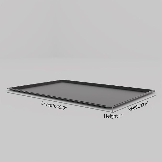 Dog Crate Tray 41"-ChewProof Replacement Pan, Easy to Clean, Easy to Assemble,Ideal for Potty Training-Perfect for Pet Crates & Kennels (2Pcs-40.9"L x 27.40"W x 1.0"H, Tray 41” fit 42” Crate)