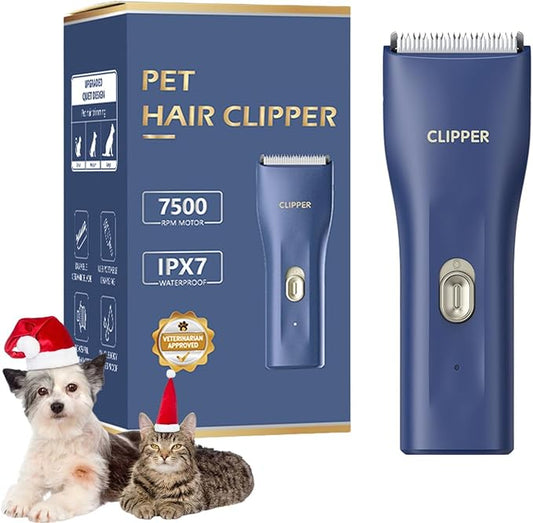 Dog Clippers,Quiet Washable USB Rechargeable Cordless Dog Grooming Kit,Electric Pets Hair Trimmers Shaver Shears for Dogs and Cats
