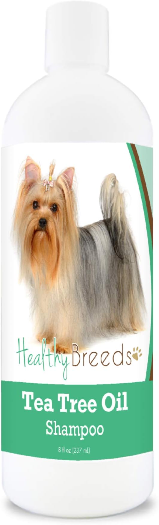Healthy Breeds Yorkshire Terrier Tea Tree Oil Shampoo – Formulated for Dry, Irritated Skin – Reduce Dandruff – Wintergreen Scent – 8 oz