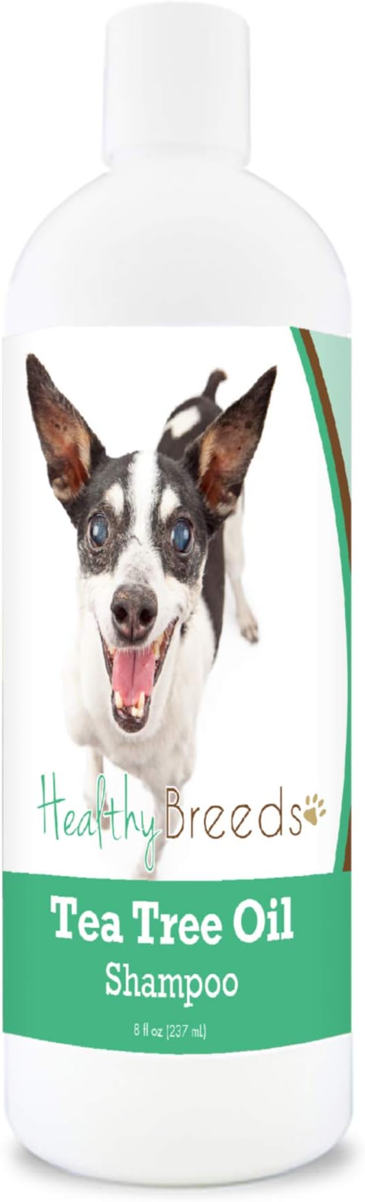 Healthy Breeds Rat Terrier Tea Tree Oil Shampoo – Formulated for Dry, Irritated Skin – Reduce Dandruff – Wintergreen Scent – 8 oz