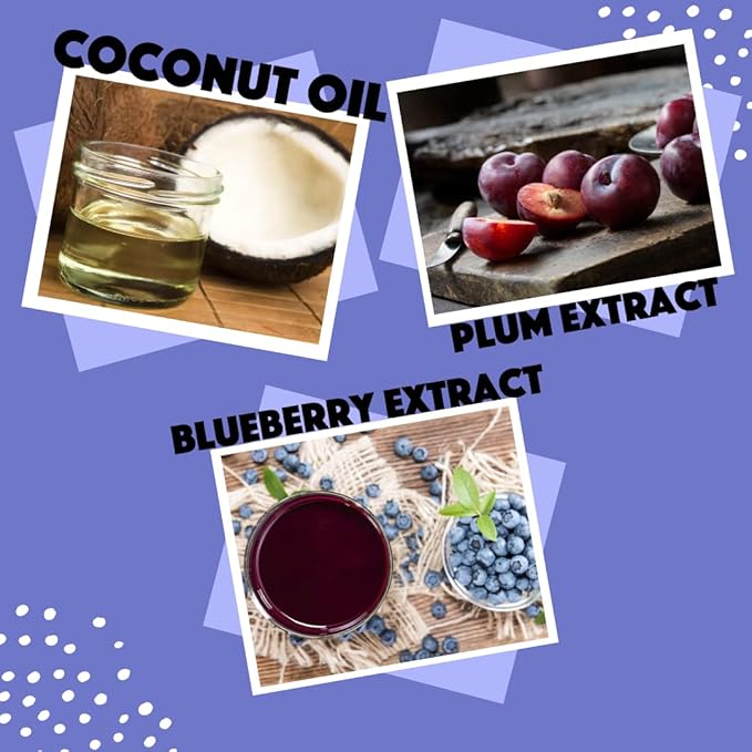 Dog Natural Cream Rinse Conditioner, Brightening Blueberry Plum, 17oz