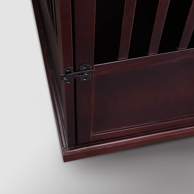 Casual Home Wooden Medium Pet Crate, End Table, Espresso