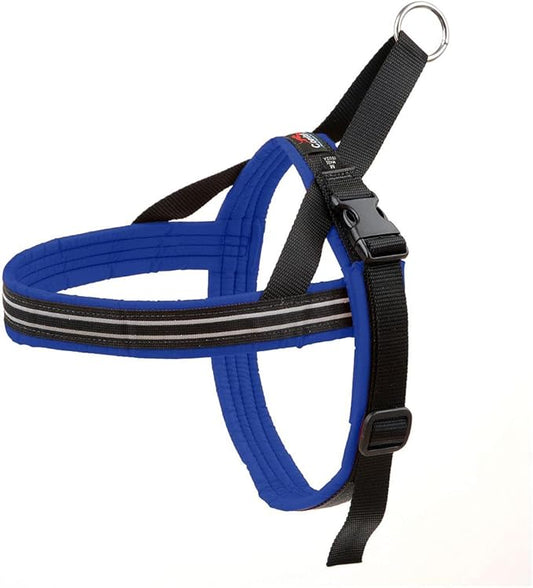 ComfortFlex Sport Harness - American Made No Pull Dog Harness Small Sized Dog - Lightweight, Padded, Reflective No Rub Harness for Walking, Running and Control - Small, Mariner Blue