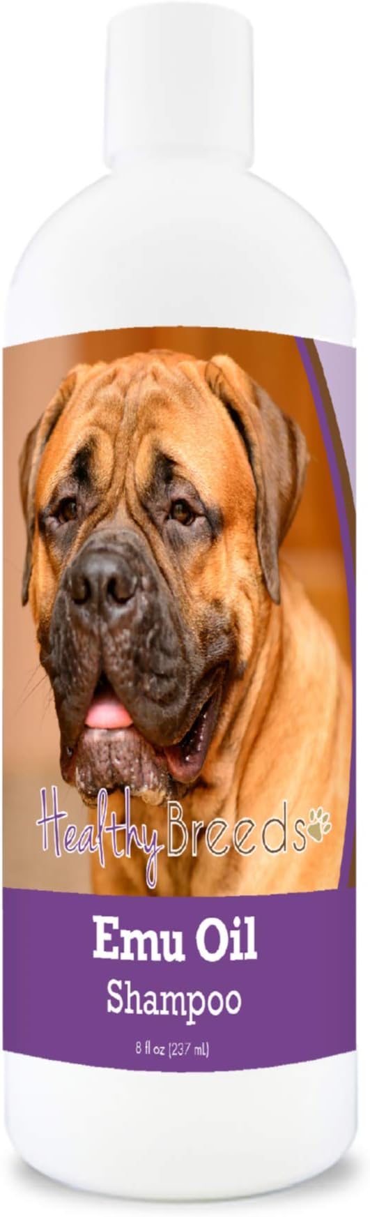 Healthy Breeds Bullmastiff Emu Oil Shampoo - Gentle Cleanser That Provides Soothing Relief of Inflammation While Restoring Moisture Balance - Fruity Scent - 8 oz
