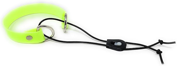 Sparky Pet Co - ECollar Replacement Strap - Bungee Dog Collar - Waterproof - Adjustable - Secure Nexus Wheel Lock - for Electronic Training & Invisible Fence Systems - 3/4" (Yellow)