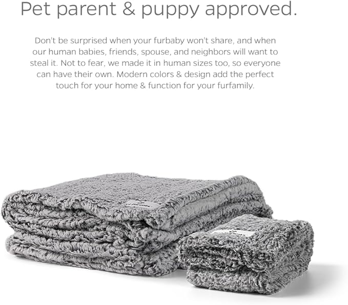 Pet Parents Premium Pet Blanket, Water Resistant Dog Blanket & Cat Blanket, Perfect for Crates, Calming, Large, Medium, Small Dogs, & Puppy Blanket Color: Chocolate Size: 24x32