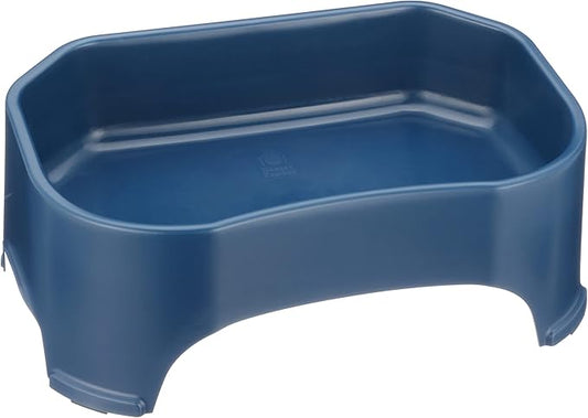 Neater Pet Brands Extra Large Water Bowl for Dogs, Outdoor Dog Water Bowl (2.25 Gallon Extra-Large Capacity), Big Trough Style Food Dish for Indoors or Outside, No Spill Large Dog Bowls, Dark Blue